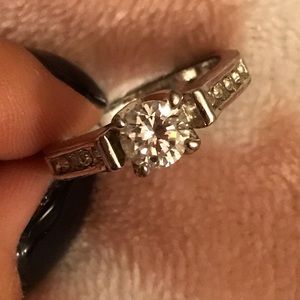 Fake diamond ring